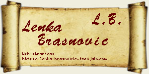 Lenka Brašnović vizit kartica